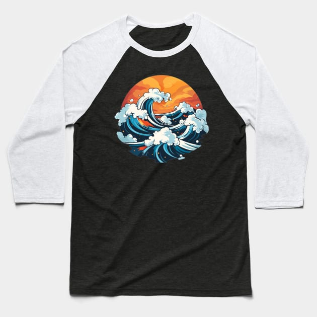 Waves! Brah! Baseball T-Shirt by Jason's Finery